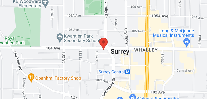 map of 1206 13398 104 AVENUE